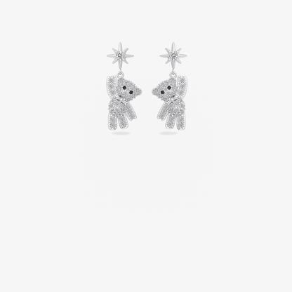 Baby bear earrings