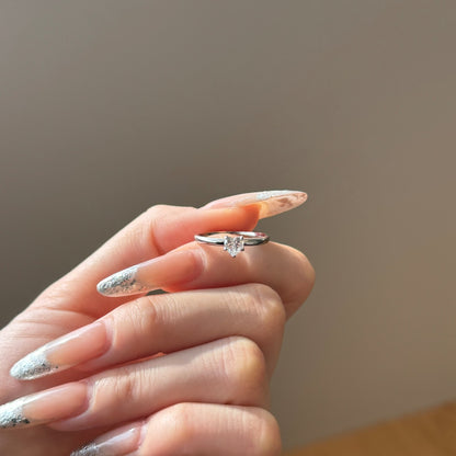 Big silver heart